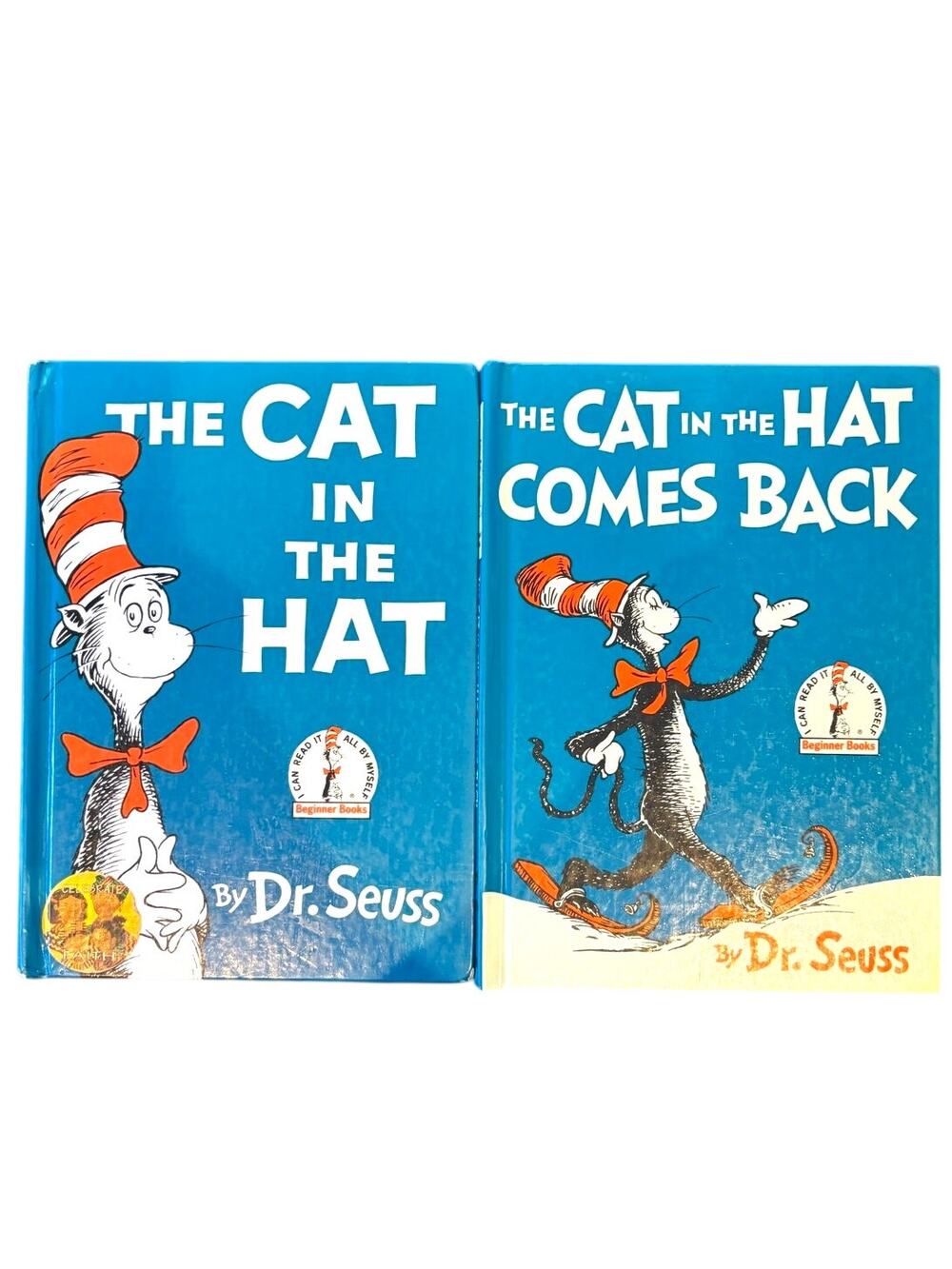 Vintage 1985-86 Cat in the Hat & Comes Back Books, Dr. Seuss, 2 Books